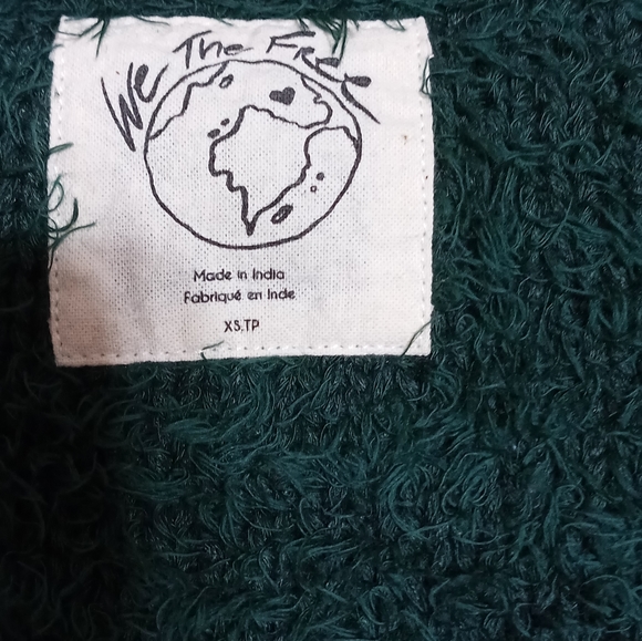 Free People. WE THE FREE.  Theo sweater in deepest spruce. Size xs. EUC. - Picture 4 of 10